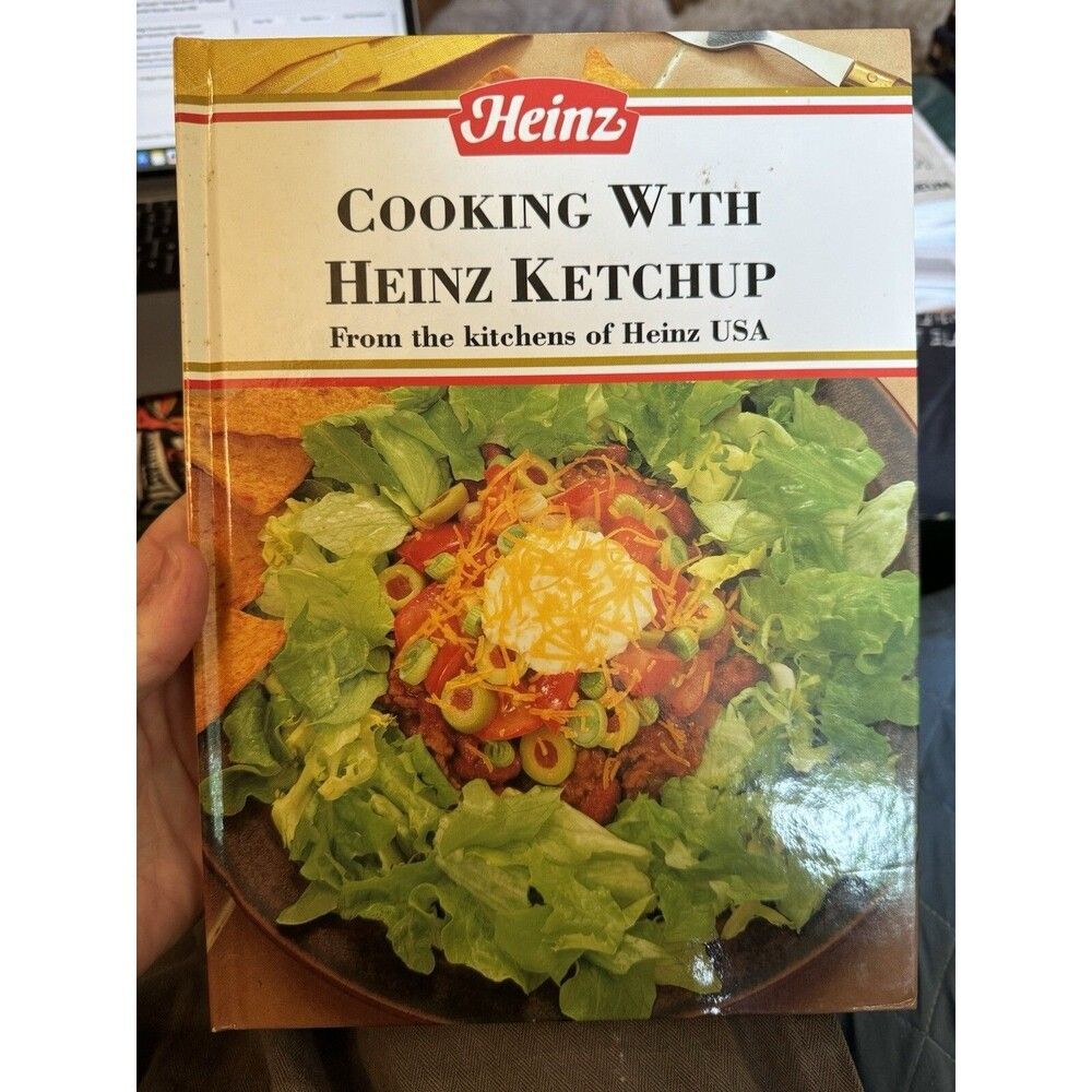 Vintage Heinz Cooking with Heinz Ketchup Cookbook 1992 Hardcover